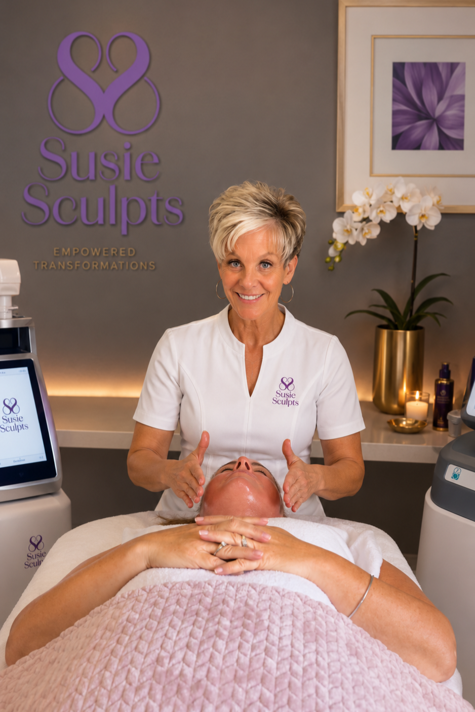 Susie providing a Susie Sculpts treatment